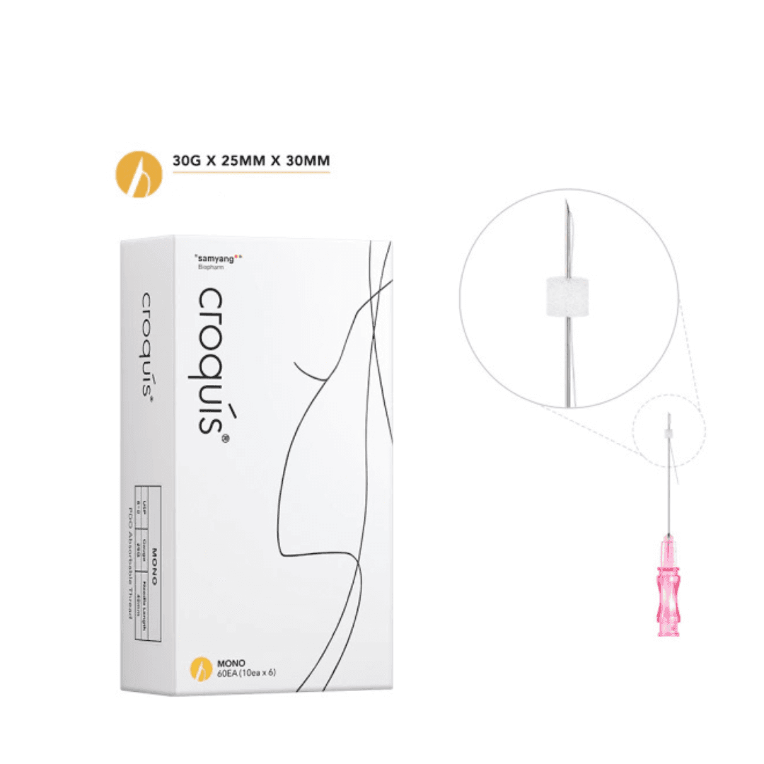 FIO DE PDO CROQUIS MONO 30Gx25MMx30M BLISTER COM 10 FIOS AGULHADO