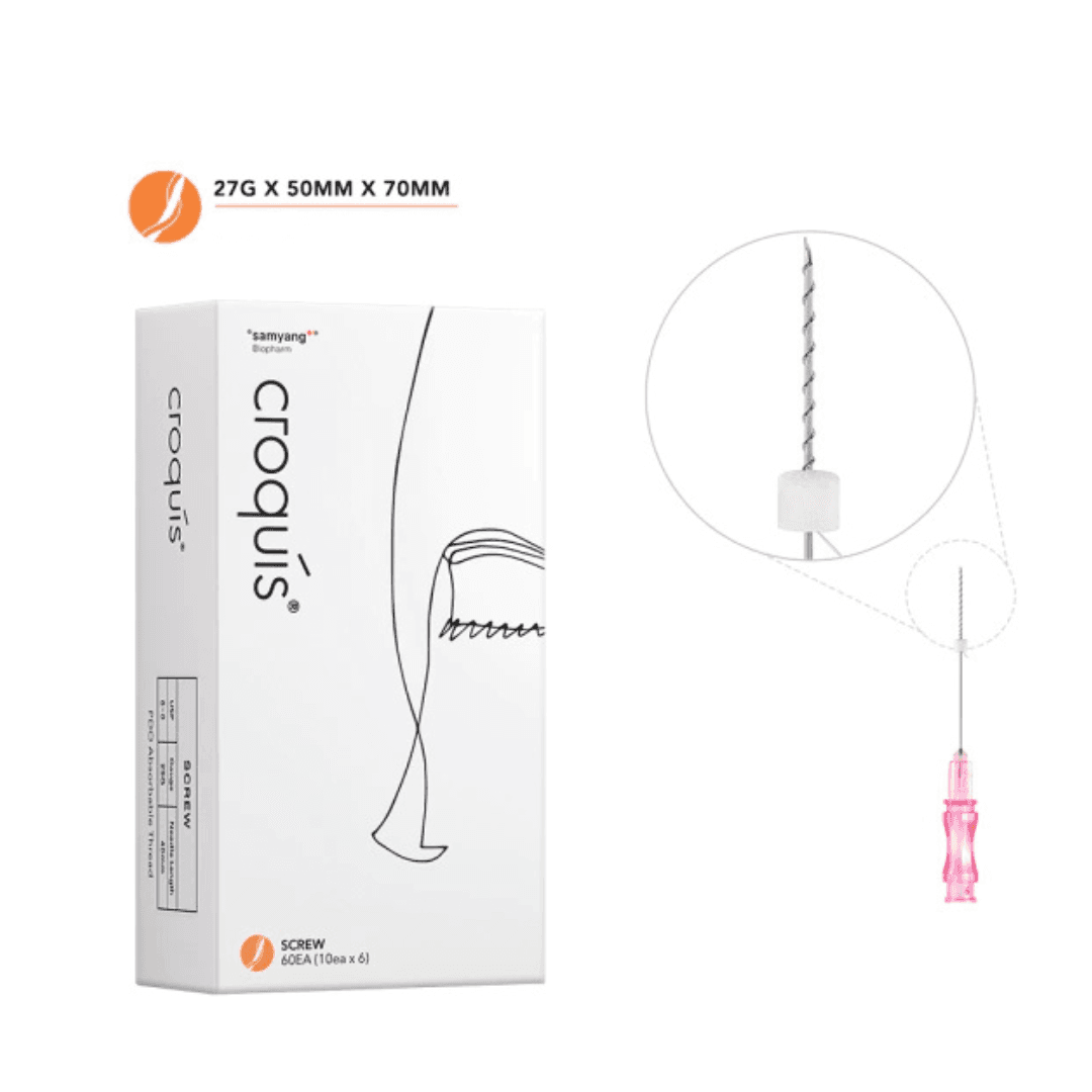 FIO DE PDO CROQUIS SCREW 27G x 50x70mm  - BLISTER COM 10 FIOS