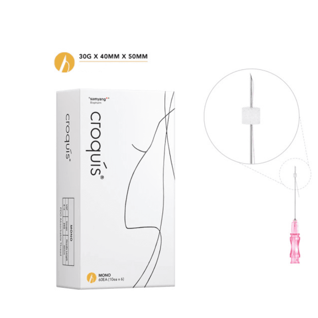 FIO DE PDO CROQUIS MONO 30Gx40MMx50M BLISTER COM 10 FIOS AGULHADO