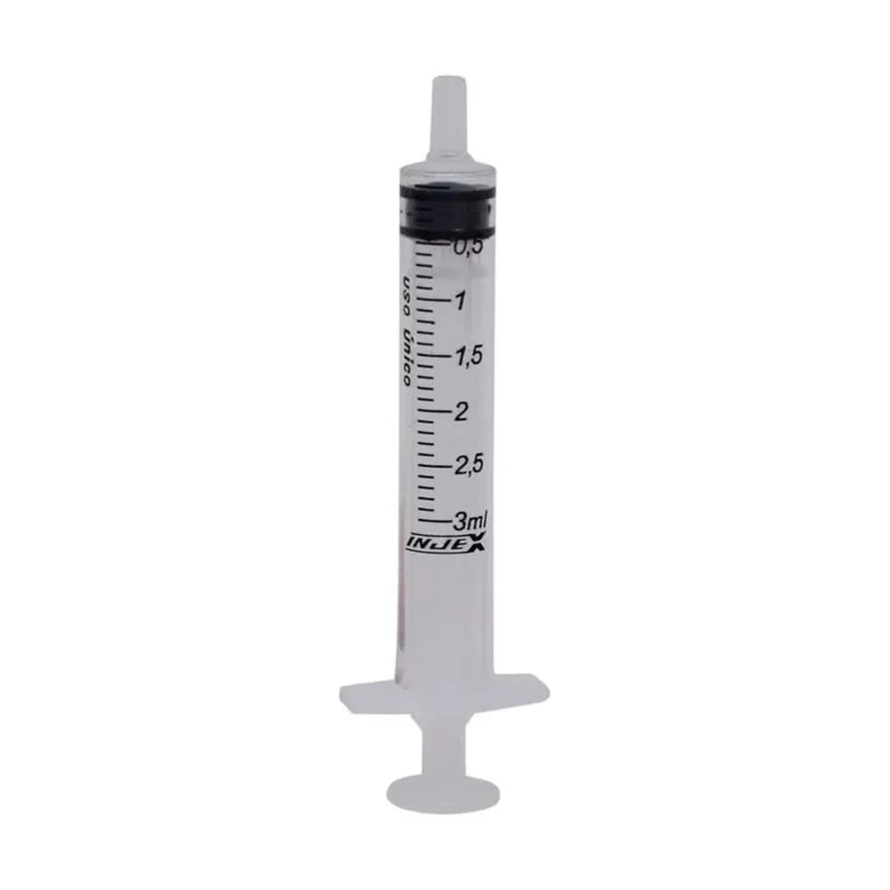 SERINGA 3ML SEM AGULHA LUER SLIP - INJEX
